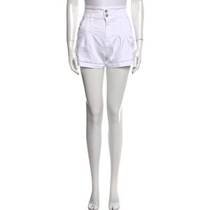 Veronica Beard white “paper bag” shorts